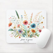 Tapis De Souris Fleurir en grâce florale (Avec souris)