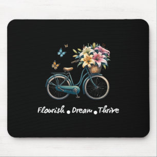 Tapis De Souris Fleurir Rêve Prospérer Floral Vélo Subtil 8647 Tru