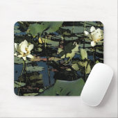 Tapis De Souris Fleurit De Lys D'Eau (Avec souris)