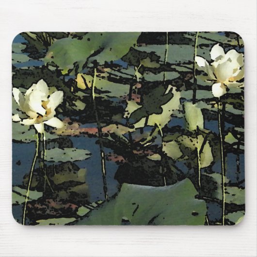 Tapis De Souris Fleurit De Lys D'Eau (Devant)