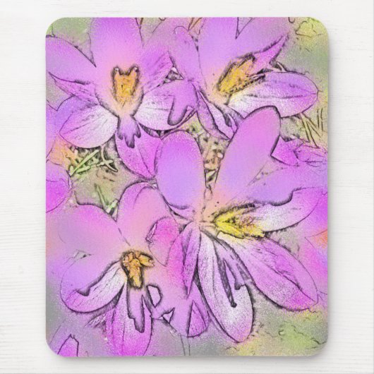 TAPIS DE SOURIS FLEURS (Devant)