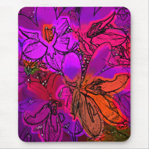 TAPIS DE SOURIS FLEURS