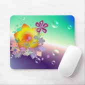 Tapis De Souris Fleurs (Avec souris)
