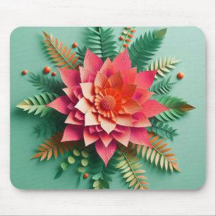 Tapis De Souris Fleurs 3d colorées