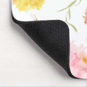 Tapis De Souris Fleurs à l'aquarelle (Coin)