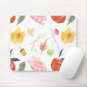 Tapis De Souris Fleurs à l'aquarelle (Avec souris)