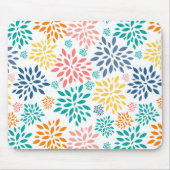 Tapis De Souris Fleurs abstraites colorées motif (Devant)