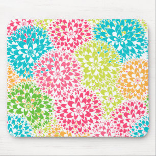 Tapis De Souris Fleurs abstraites de ressort