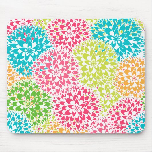Tapis De Souris Fleurs abstraites de ressort (Devant)
