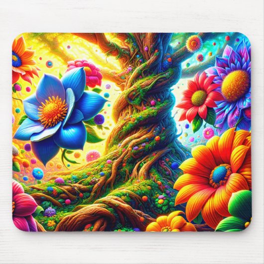 Tapis De Souris Fleurs AI (Devant)
