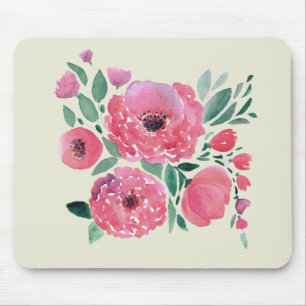 Tapis De Souris Fleurs aquarelle, bouquet 2