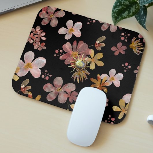 Tapis De Souris Fleurs aquarelles