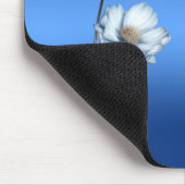 Tapis de souris Fleurs aquarelles bleues (Coin)