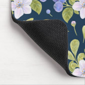 Tapis De Souris Fleurs aquarelles, bleuets et aigre (Coin)