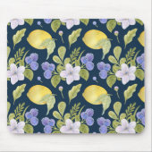 Tapis De Souris Fleurs aquarelles, bleuets et aigre (Devant)