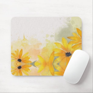 Tapis De Souris Fleurs aquarelles modernes