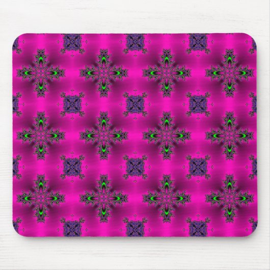 Tapis De Souris Fleurs Artdeco dans le style rétro (Devant)