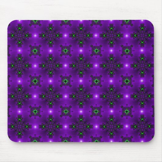 Tapis De Souris Fleurs Artdeco dans le style rétro (Devant)
