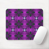 Tapis De Souris Fleurs Artdeco dans le style rétro (Avec souris)