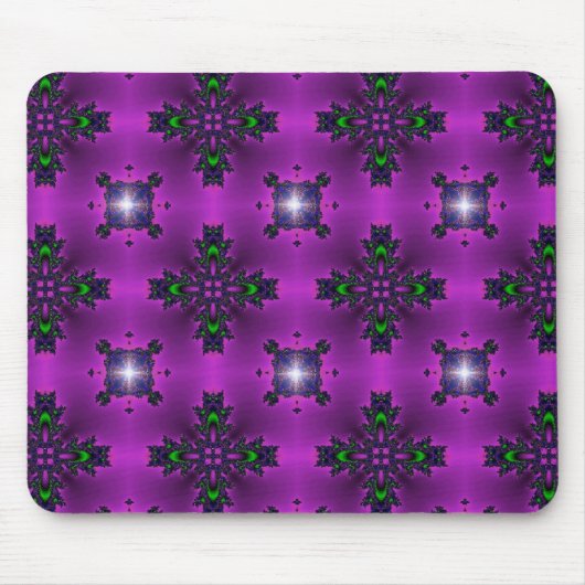 Tapis De Souris Fleurs Artdeco dans le style rétro (Devant)