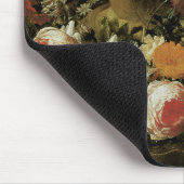 Tapis De Souris Fleurs autour d'un buste classique (Coin)