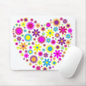 Tapis De Souris Fleurs Bienheureuses (Avec souris)