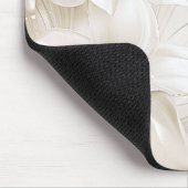 Tapis de souris Fleurs Blanc Ivoire (Coin)