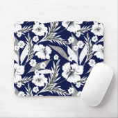 Tapis De Souris Fleurs blanches (Avec souris)