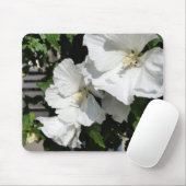Tapis De Souris fleurs blanches accueillantes (Avec souris)