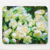 Tapis De Souris Fleurs blanches Mousepad (Devant)
