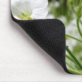 Tapis De Souris Fleurs blanches simples (Coin)