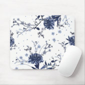 Tapis De Souris Fleurs bleues (Avec souris)