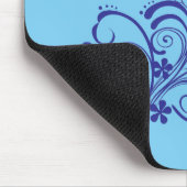 Tapis De Souris Fleurs bleues (Coin)