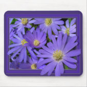 Tapis de souris Fleurs Bleues Cadeaux d'ordinateur (Devant)
