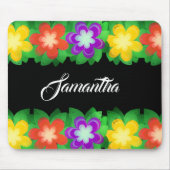 Tapis De Souris Fleurs botaniques tropicales (Devant)