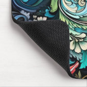 Tapis De Souris Fleurs colorées Abstraites (Coin)