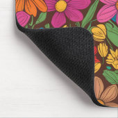 Tapis De Souris Fleurs colorées motif (Coin)