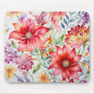 Tapis De Souris Fleurs colorées Motif