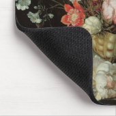 Tapis De Souris Fleurs, coquilles et insectes Balthasar van der As (Coin)