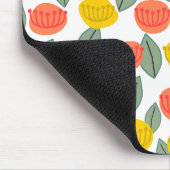 Tapis De Souris Fleurs corail et or (Coin)