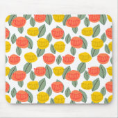Tapis De Souris Fleurs corail et or (Devant)