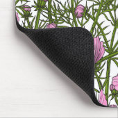 Tapis De Souris Fleurs Cosmos roses (Coin)