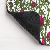 Tapis De Souris Fleurs Cosmos roses (Coin)