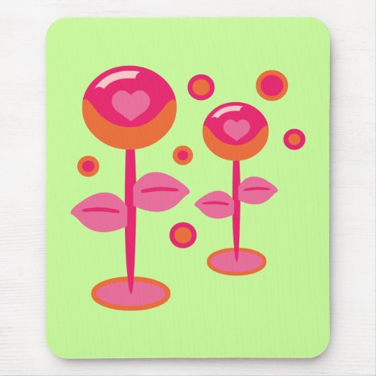 Tapis De Souris Fleurs d'amour (Devant)