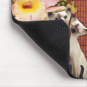 Tapis De Souris fleurs d'amour de kats de minou (Coin)