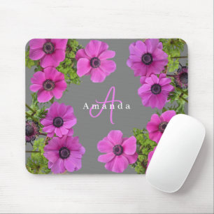 Tapis De Souris Fleurs d'anémone - Personnalisé