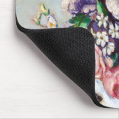 Tapis De Souris Fleurs dans un Vase Rococo, Paul Cezanne (Coin)
