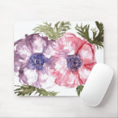 Tapis De Souris Fleurs d'aquarelle (Avec souris)