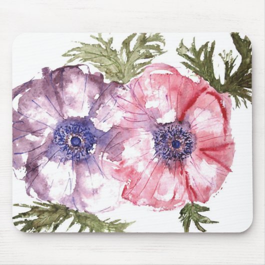 Tapis De Souris Fleurs d'aquarelle (Devant)