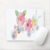 Tapis De Souris Fleurs d'aquarelle Mousepad (Avec souris)